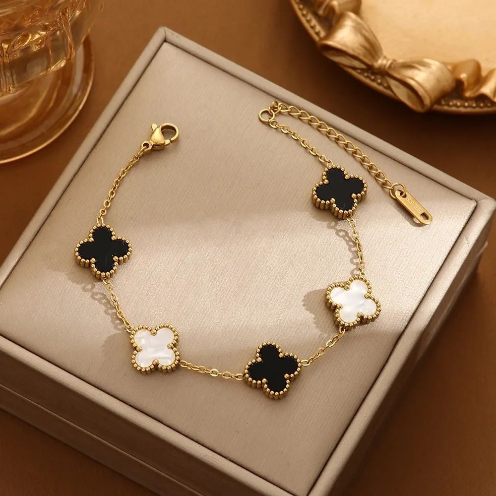 3 in one clover charm bracelet