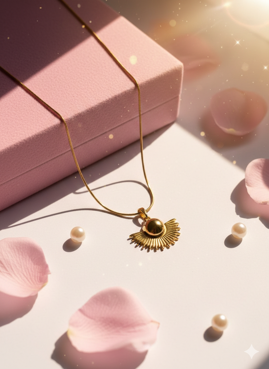 Golden Sunburst Necklace