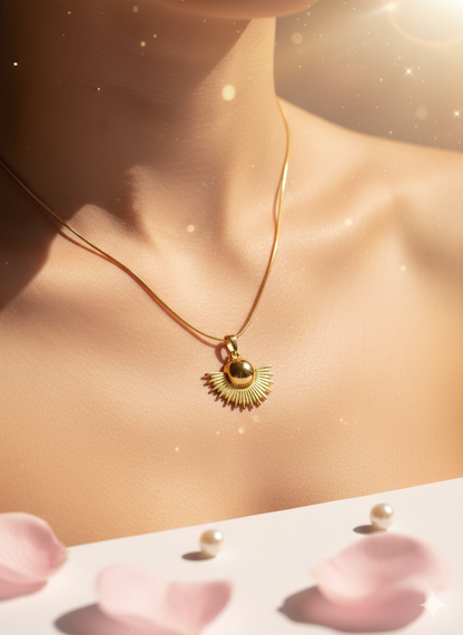 Golden Sunburst Necklace