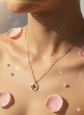 Midnight Clover Necklace