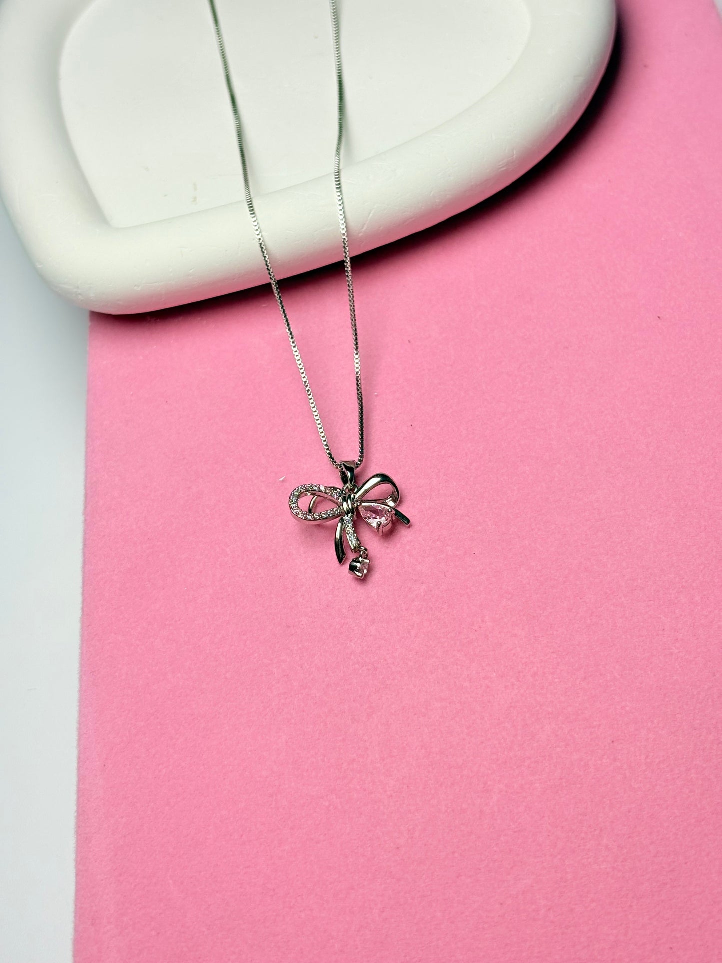 Crystal Bow Necklace