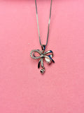 Crystal Bow Necklace