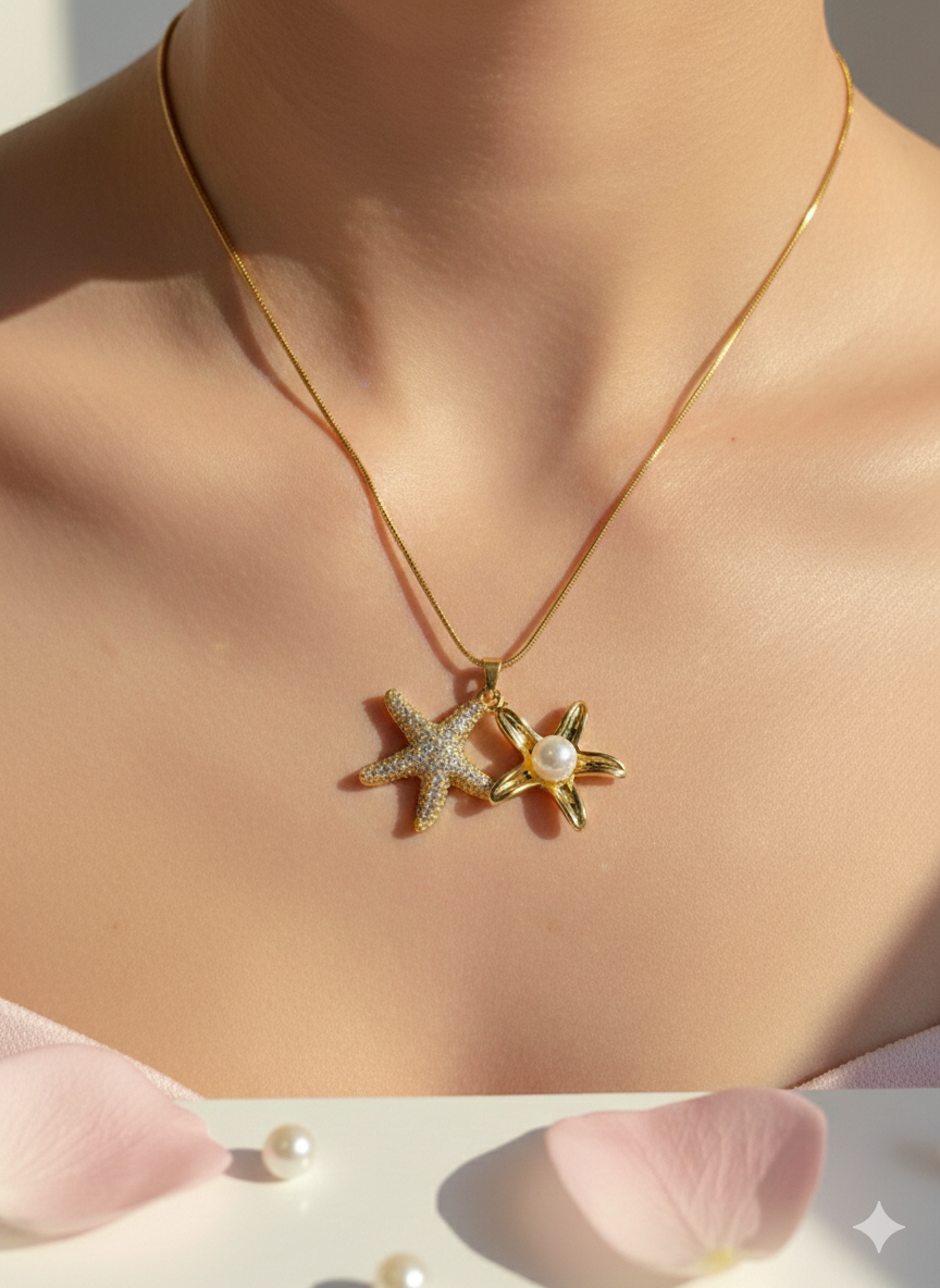 STARFISH PEARL NECKLACE