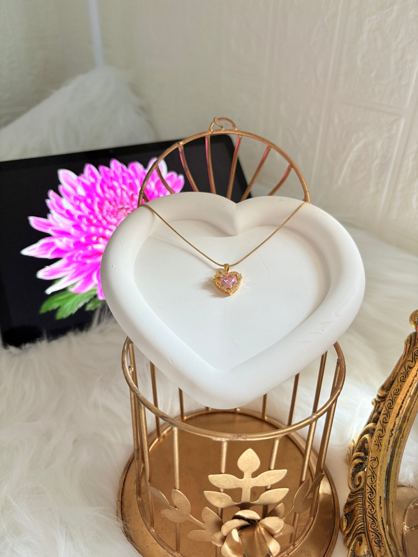 Blush Heart Necklace
