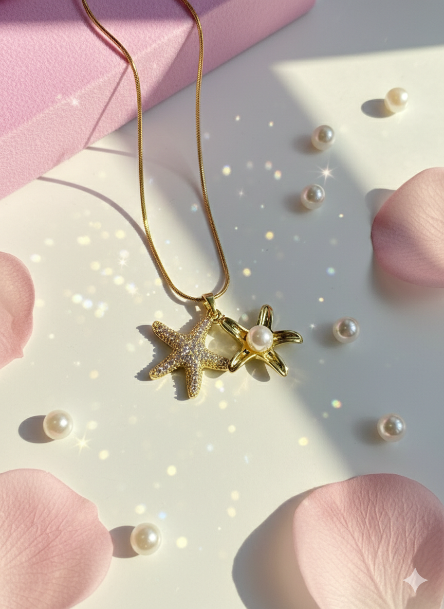 STARFISH PEARL NECKLACE