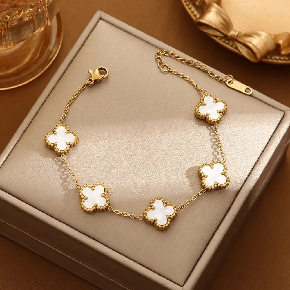 3 in one clover charm bracelet