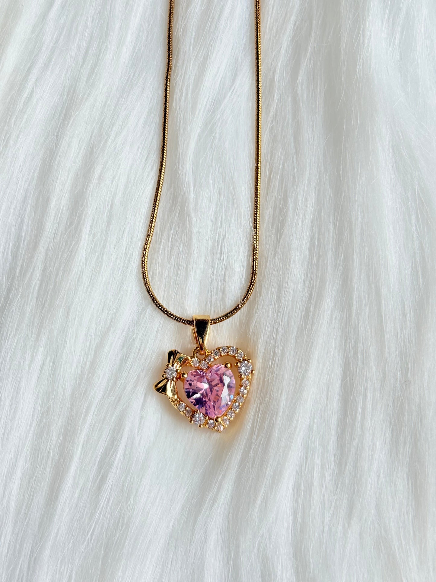 Blush Heart Necklace
