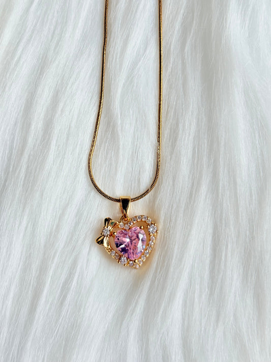 Blush Heart Necklace