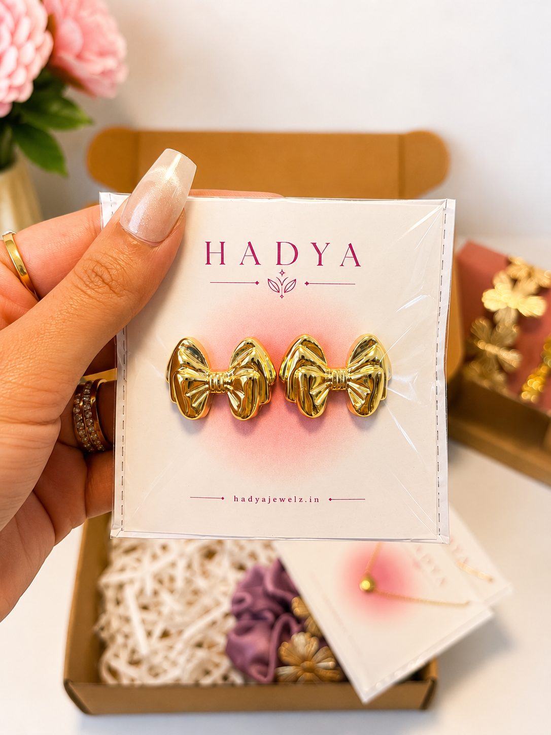 Cute Bow Studs